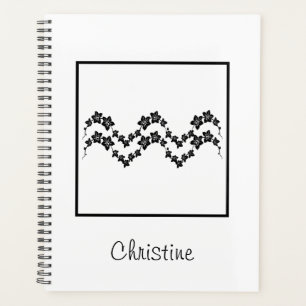 Floral Aquarius zodiac sign horoscope Planner