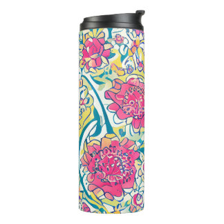 Floral Arabic Pattern Thermal Tumbler