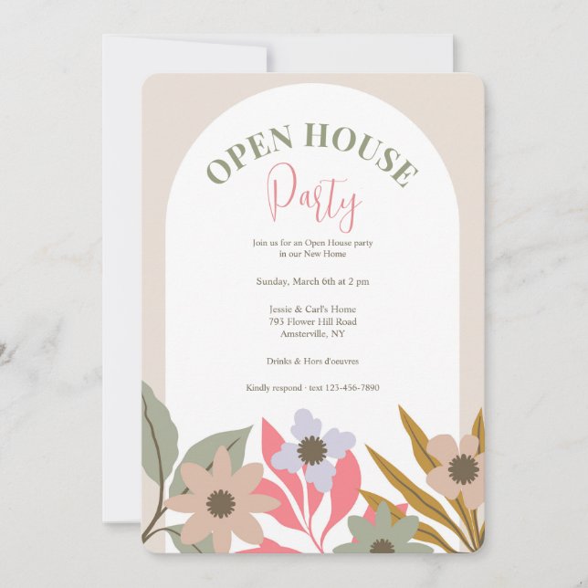 Floral Arch Invitation (Front)