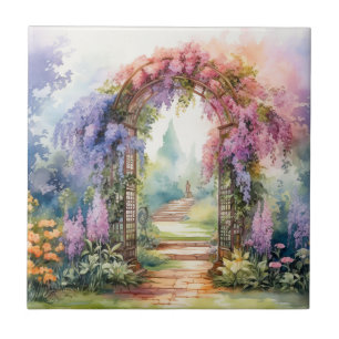Floral Arch Landscape Tile