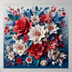 Floral arrangement poster