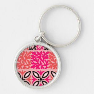 Floral art keychain