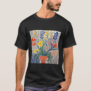 Floral Art Matisse Inspired  T-Shirt