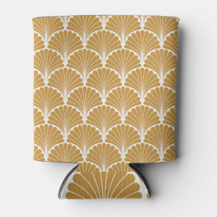 Floral Art Nouveau: Geometric Vintage Can Cooler