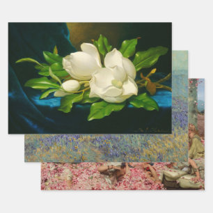 Floral Art Selection (Beautiful Flowers) Wrapping Paper Sheet