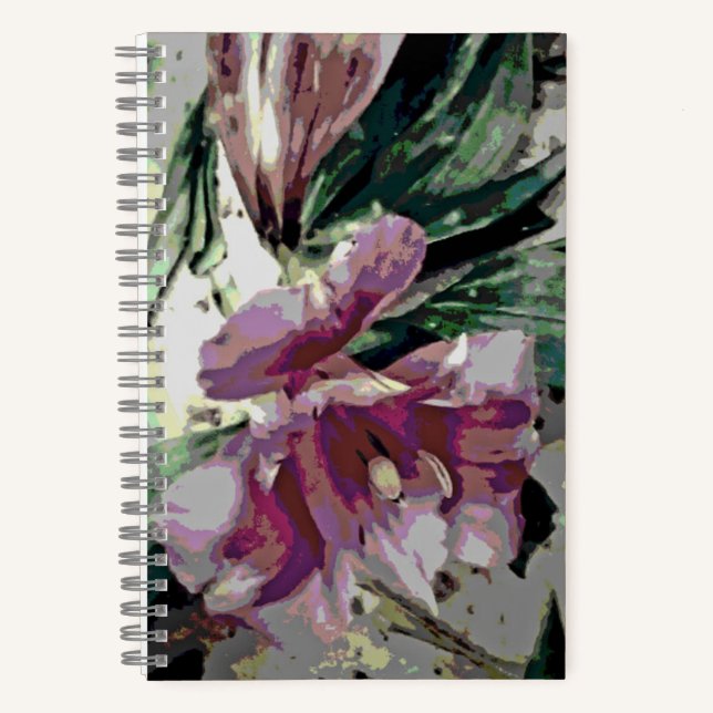 Floral Art Spiral Notebook (Front)