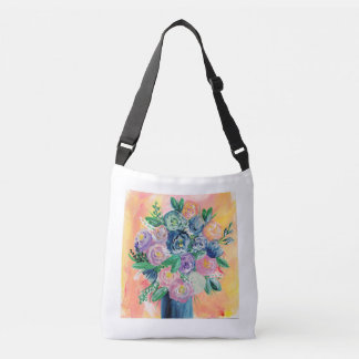 floral art tote bag