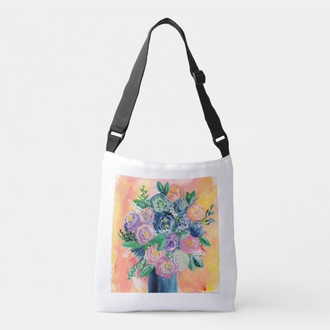 floral art tote bag (Front)