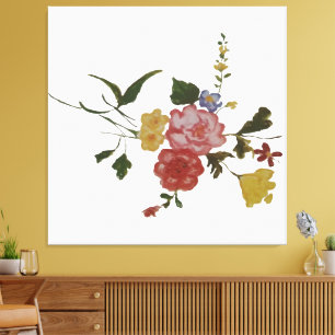 Floral Artwork Japanese Flower Canvas Print