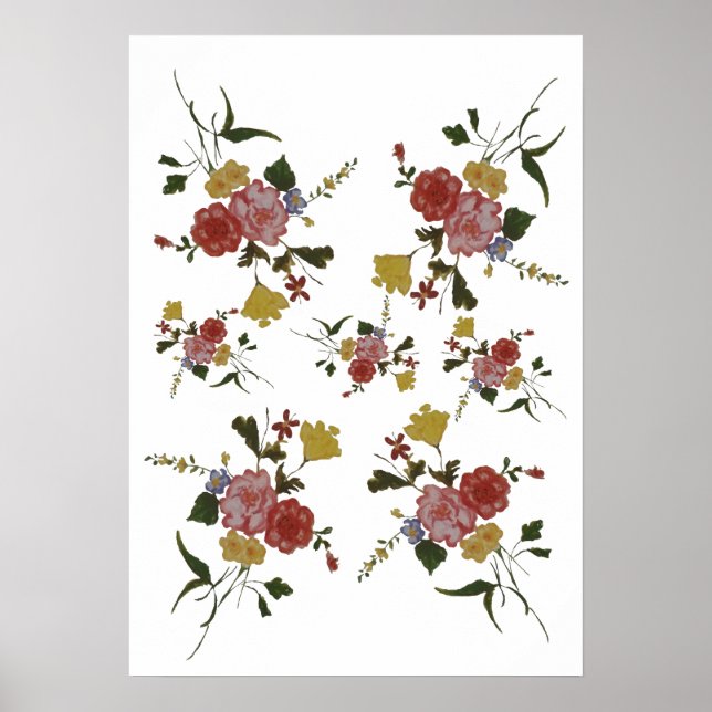  Floral Artwork Japanese Flower Poster (Front)