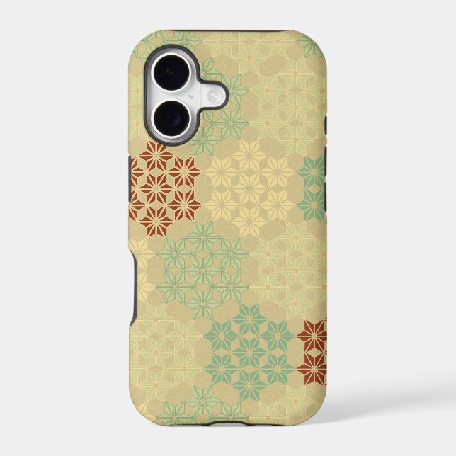 Floral (Asanoha) Pattern Gold (Back)
