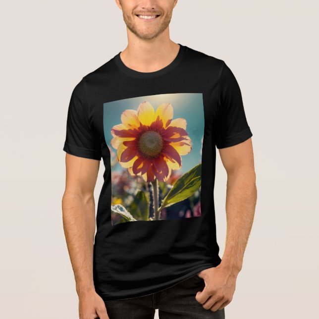 **"Floral Ascension" Bella+Canvas Tri-Blend T-Shir Shirt (Front)