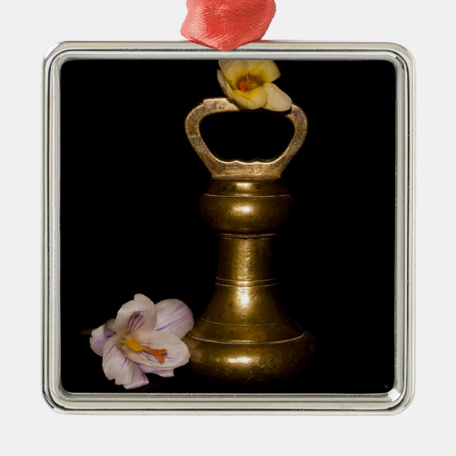 Floral Attraction Metal Ornament (Front)