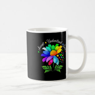 Floral Autism Awareness Daisy Flower For Mom Women Coffee Mug