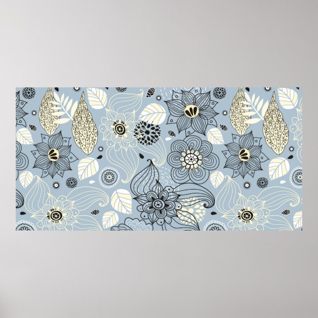 Floral autumn design poster (Front)