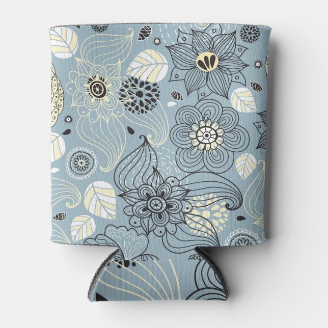 Floral Autumn: Elegant Seasonal Design Can Cooler (Front)