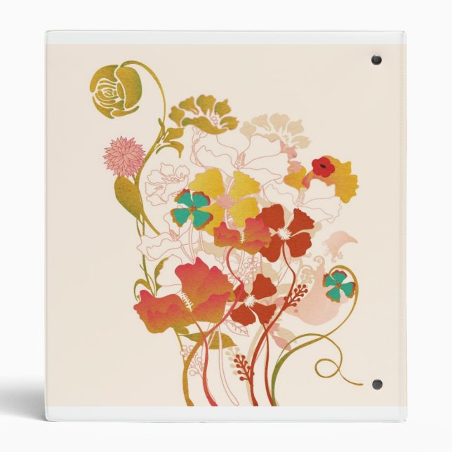 Floral Avery Binder (Back)