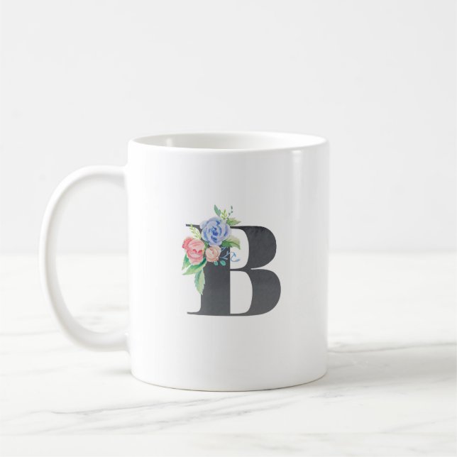 Floral B Coffee Mug (Left)