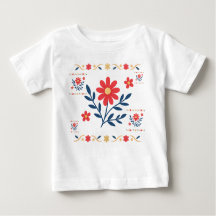 Floral Baby Jersey T-Shirt