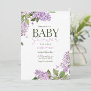 Floral Baby Shower Boho Baby Shower Invitation