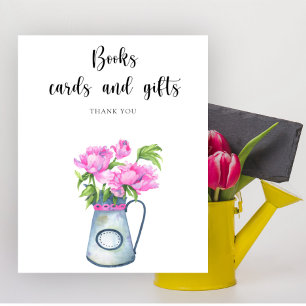 floral baby shower Books Cards and Gifts Poster