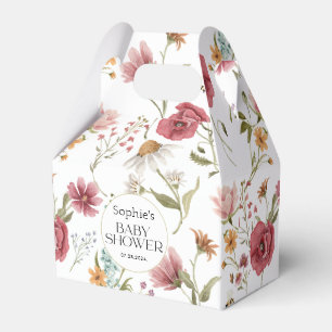 Floral Baby Shower Favor Box