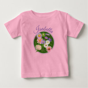 Floral Baby top - T-Shirt romantic bohemian pink