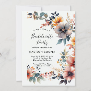 Floral Bachelorette party Invitation