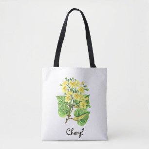 Floral Back To School Tote Bag