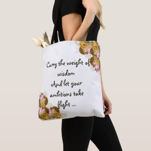 Floral Back To School Tote Bag
