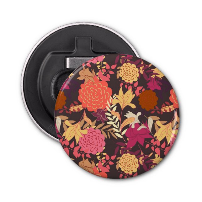 Floral background 2 bottle opener (Front)