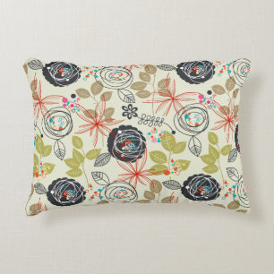 Floral background 2 decorative pillow