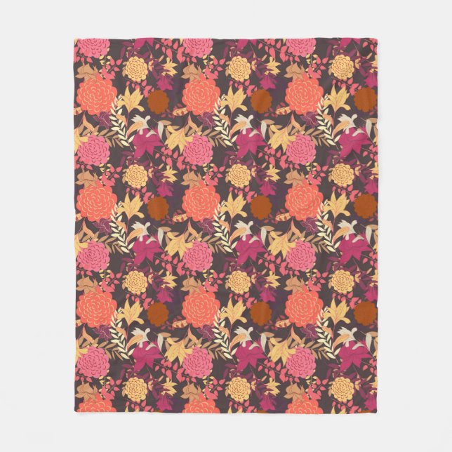 Floral background 2 fleece blanket (Front)