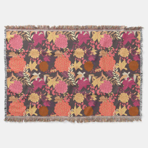 Floral background 2 throw blanket