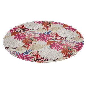 Floral background 3 cutting board