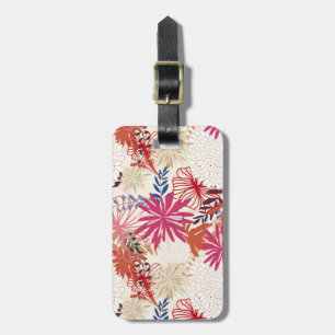 Floral background 3 luggage tag