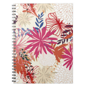 Floral background 3 notebook