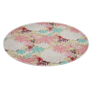 Floral background 4 cutting board