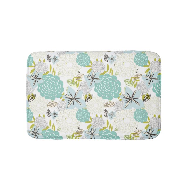 Floral background 5 bath mat (Front)