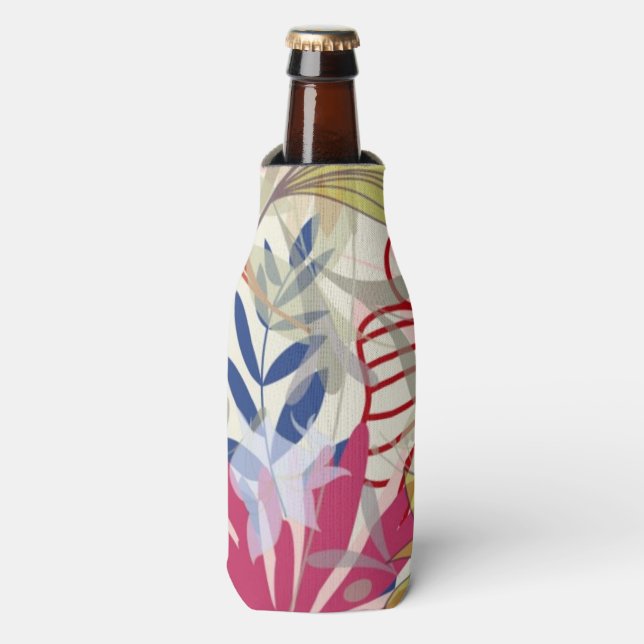 Floral background 6 bottle cooler (Bottle Front)