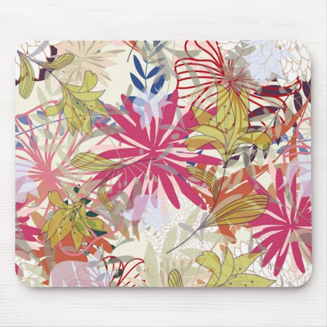 Floral background 6 mouse pad (Front)