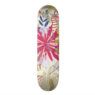 Floral background 6 skateboard