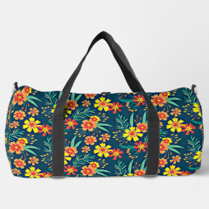 Floral Background Beautiful Design Duffle Bag