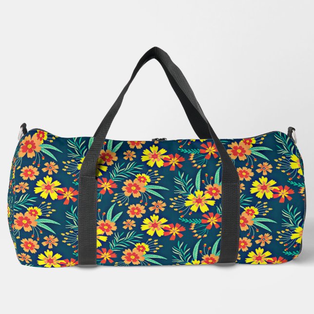 Floral Background Beautiful Design Duffle Bag (Front)