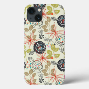 Floral background iPhone 13 case