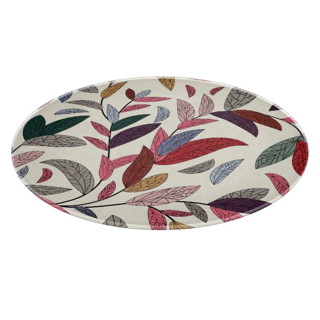 Floral background cutting board (Corner)