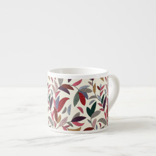 Floral background espresso cup