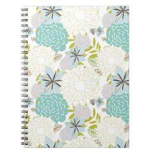 Floral background notebook