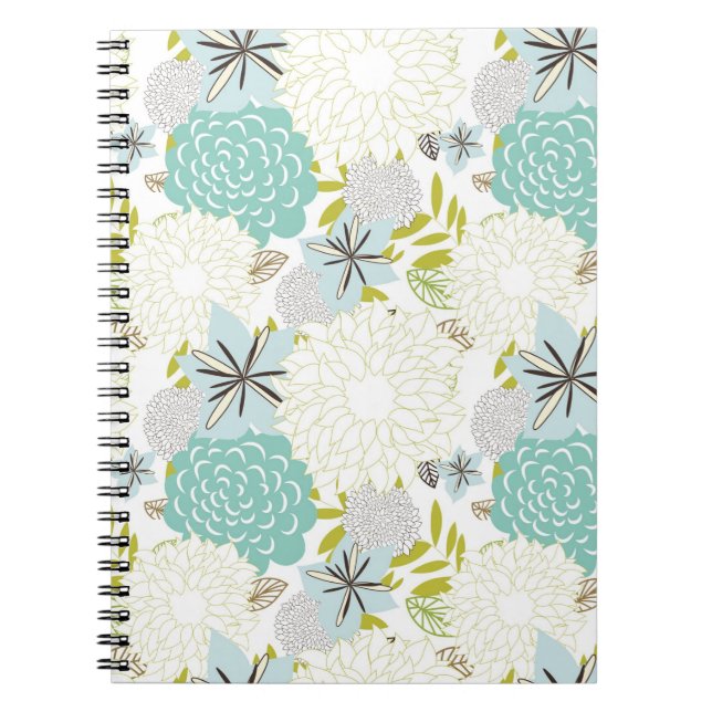 Floral background notebook (Front)