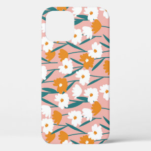 Floral background: seamless flower print iPhone 12 case